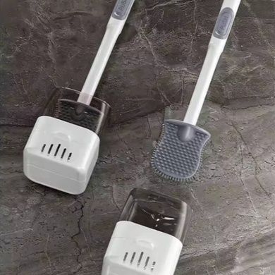 Ершик для унитаза с дозатором для моющего Liquid Toilet Brush Белый