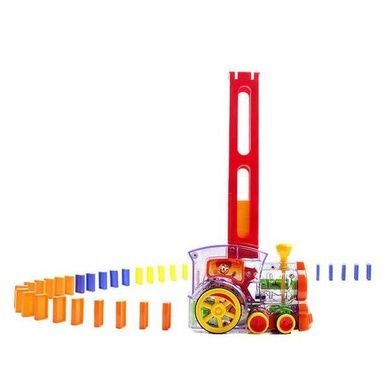 Детская игрушка музыкальный паровозик с домино DOMINO Happy Truck