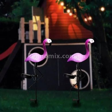 Декор садовый Фламинго 3шт светящиеся на солнечной панели FLAMINGO OUTDOOR SUPERLED Розовые