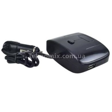 Автомобільний трійник-подовжувач у прикурювач Olesson 1635 2USB 12V/24V Чорний