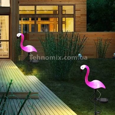 Декор садовый Фламинго 3шт светящиеся на солнечной панели FLAMINGO OUTDOOR SUPERLED Розовые