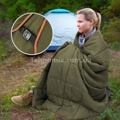 Одеяло походное трекинговое теплоизоляционное AND-8-AND-9 Зеленое