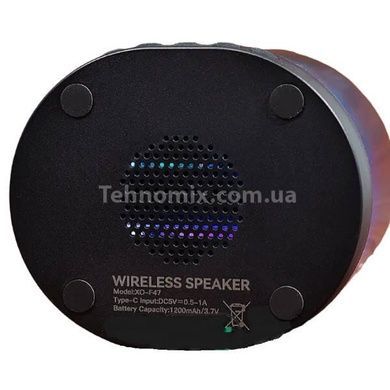 Портативная колонка с микрофоном XO F47 Aurora Atmosphere Light Bluetooth Audio Черная