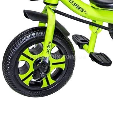Велосипед детский трехколесный с родительской ручкой Scale Sports Зеленый