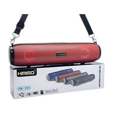 Blueooth колонка акумуляторна 10Вт USB Kimiso 203 Червона