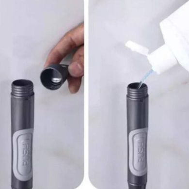 Ершик для унитаза с дозатором для моющего Liquid Toilet Brush Белый