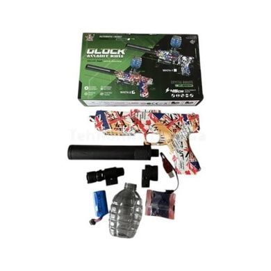 Пистолет с орбизами зарядка USB Water gun WH74 Красный с синим