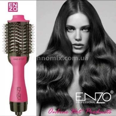 Фен-щітка для укладання волосся ENZO Tik Tok EN-4115A Рожева