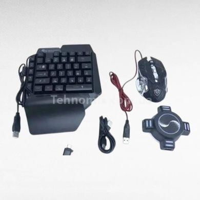 Набор мини-клавиатура и мышь с конектором NEW KEYBORAD/MOUSE Черные