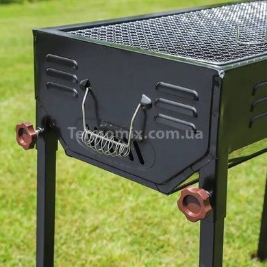Мангал складаний 30*66*60см +решітка, деко, щипці BARBECUE CA-03-1 Чорний
