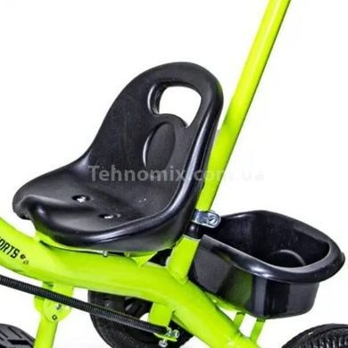 Велосипед детский трехколесный с родительской ручкой Scale Sports Зеленый