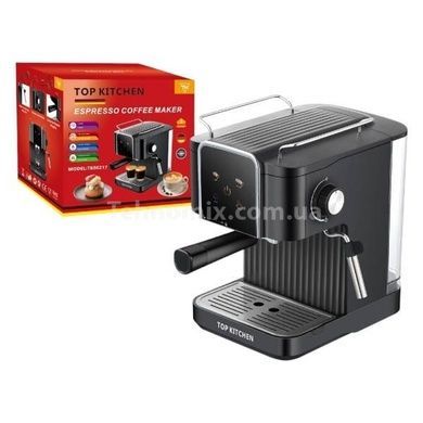 Кофеварка Эспрессо со стимером 1500Вт 15 бар Top Kitchen Tk00217 Черная