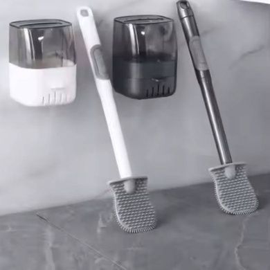 Ершик для унитаза с дозатором для моющего Liquid Toilet Brush Белый