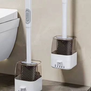 Ершик для унитаза с дозатором для моющего Liquid Toilet Brush Белый