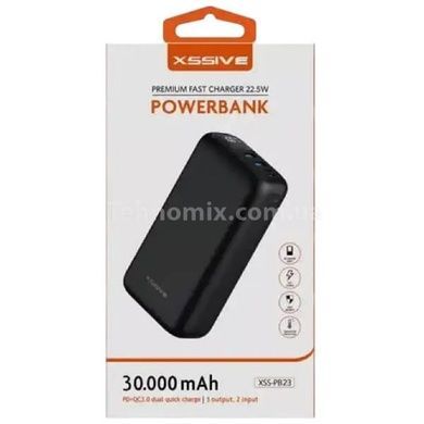 Power Bank з дисплеєм 30000mAh XSSIVE XSS-PB23 Чорний