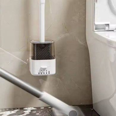 Ершик для унитаза с дозатором для моющего Liquid Toilet Brush Белый