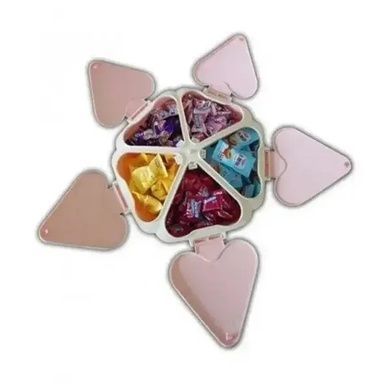 Органайзер для продуктов с подставкой для телефона 5 отсеков Peach Heart Розовый