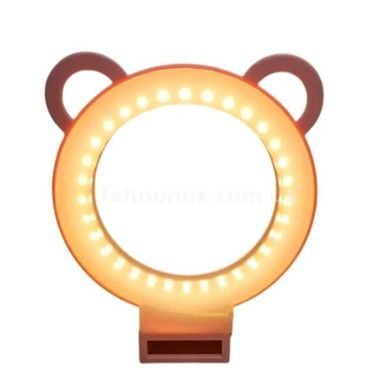 Лампа светодиодная круглая настольная свет холодный/нейтральный/теплый USB Розовая