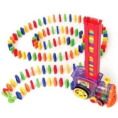 Детская игрушка музыкальный паровозик с домино DOMINO Happy Truck
