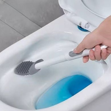 Ершик для унитаза с дозатором для моющего Liquid Toilet Brush Белый