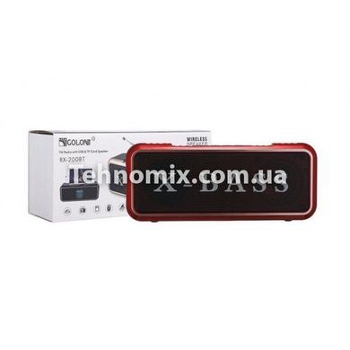 Музыкальная Bluetooth колонка бумбокс Golon RX-200BT Красная