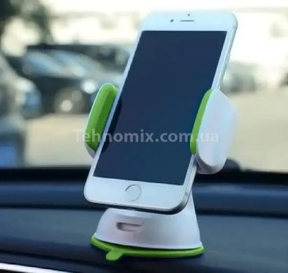 Держатель автомобильный для телефона на присоске Зеленый