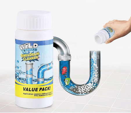 Очищувач для миття та зливу WILD Tornado Sink & Drain Cleaner