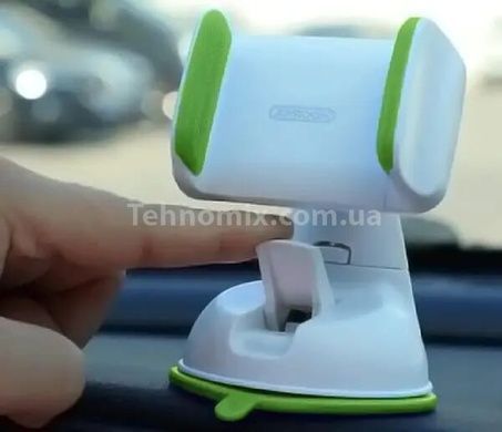Держатель автомобильный для телефона на присоске Зеленый