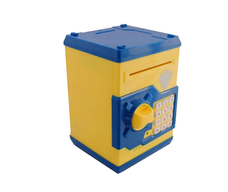 Електронна скарбничка з кодовим замком Mony Safe Жовто-блакитна