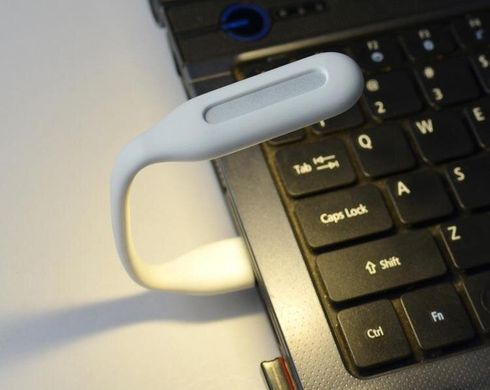 Портативний гнучкий LED USB світильник white