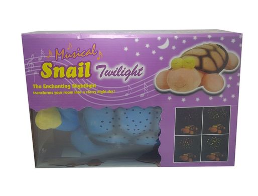 Ночник - проектор черепаха с глазами Snail Twilight Синяя