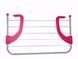 УЦЕНКА!Сушилка для одежды на батарею 4068 см съемная Fold Clothes Shelf УЦ-№-42 Розовая