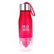 Спортивна пляшка-соковижималка H2O Water bottle Червона