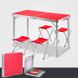 Стол и стулья для пикника Folding Table Красный