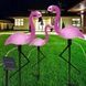 Декор садовый Фламинго 3шт светящиеся на солнечной панели FLAMINGO OUTDOOR SUPERLED Розовые