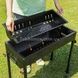 Мангал складаний 30*66*60см +решітка, деко, щипці BARBECUE CA-03-1 Чорний