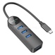 Адаптер Borofone DH5 Erudite 4в1 0,2м (Type-C to USB2.0*4)