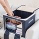 Сумка для речей та постільної білизни на 66л Storage box LY-766 Темно-синя у горошок