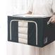 Сумка для речей та постільної білизни на 66л Storage box LY-766 Темно-синя у горошок