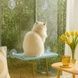 Лежанка для кошек на окно с присосками Window Mounted Cat Bed Голубая
