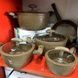 Набор кастрюль с прорезиненными крышками + сковорода Top Kitchen TK-00094R Коричневый