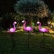Декор садовый Фламинго 3шт светящиеся на солнечной панели FLAMINGO OUTDOOR SUPERLED Розовые