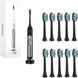 Ультразвуковая зубная щетка Medica+ ProBrush 9.0 Ultrasonic + насадки (10 штук) (Япония) Черная 50186