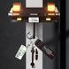 Держатель настенный для ключей Авто с подсветкой фар Trueno Черный