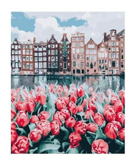 Картина по номерам "Тюльпаны в Амстердаме" 40*50 см