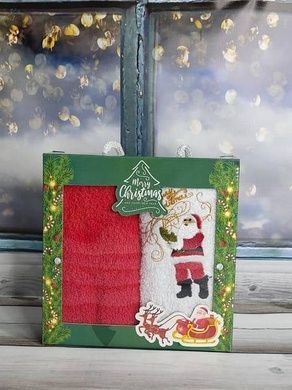 Рушники новорічні Bella Karina Christmas breaz 30х50см набір 2шт