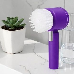 Щетка для уборки и мытья аккумуляторная Folding cleaning brush Фиолетовая