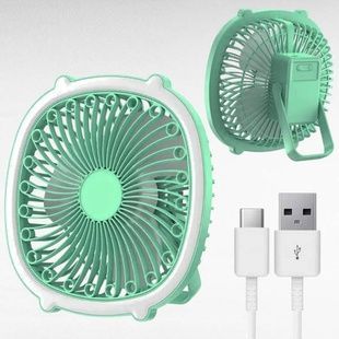 Вентилятор настольный с подсветкой USB RD-2228 Салатовый
