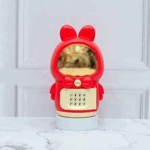 Копилка сейф электронная с замком Space Rabbit Piggy Красная