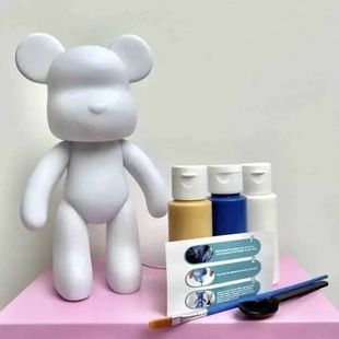 Набор для творчества Флюидный Мишка Арт терапия DIY Creative Fluid Bear Желтый